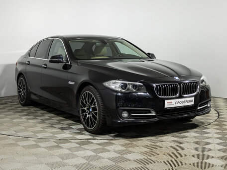 2013 BMW 5 серии 520d VI (F10/F11/F07) Рестайлинг, чёрный, 2209700 рублей, вид 3