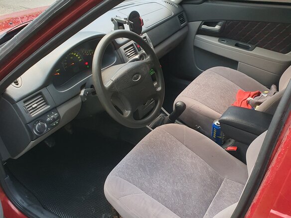 2008 Lada (ВАЗ) Priora I, красный, 220000 рублей - вид 8