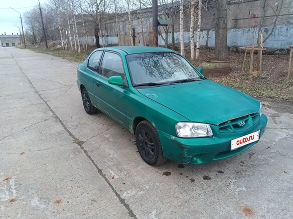 2000 Hyundai Accent I, зелёный, 100000 рублей - вид 2