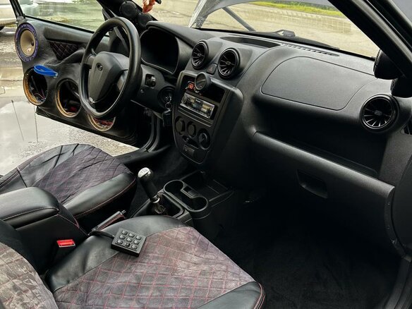 2012 Lada (ВАЗ) Granta I, чёрный, 550000 рублей - вид 13