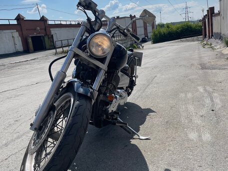 1995 Yamaha XVS400 Drag Star, чёрный, 349000 рублей, вид 5