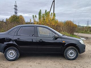 2013 Lada (ВАЗ) Granta I, чёрный, 350000 рублей, вид 4