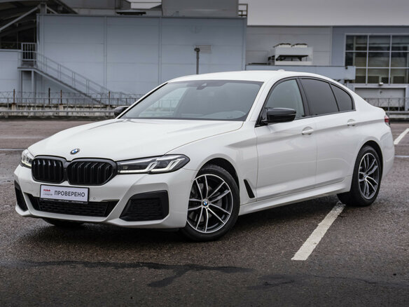 2020 BMW 5 серии 520d xDrive VII (G30/G31/G38) Рестайлинг, белый, 4570000 рублей