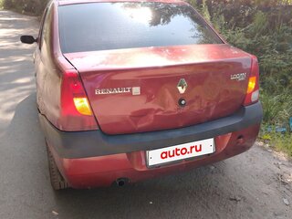 2009 Renault Logan I, красный, 130000 рублей, вид 3