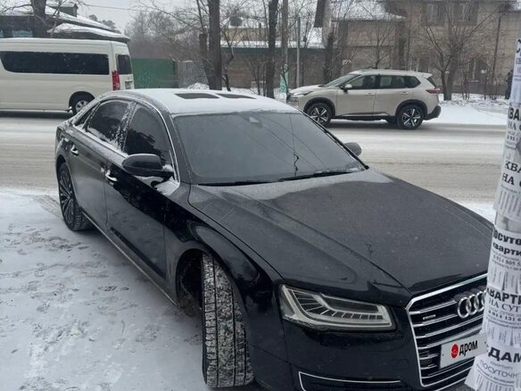 2014 Audi A8 Long III (D4) Рестайлинг, чёрный, 1600000 рублей - вид 3