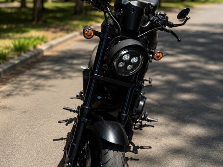 2022 Honda CMX 1100 Rebel, чёрный, 720000 рублей, вид 2