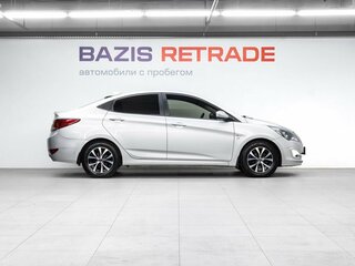 2016 Hyundai Solaris I Рестайлинг, серебристый, 1099000 рублей, вид 4
