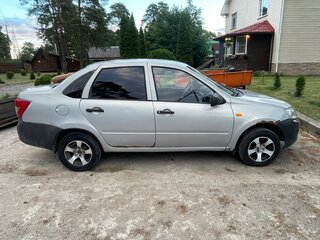 2015 Lada (ВАЗ) Granta I, серебристый, 290000 рублей, вид 4