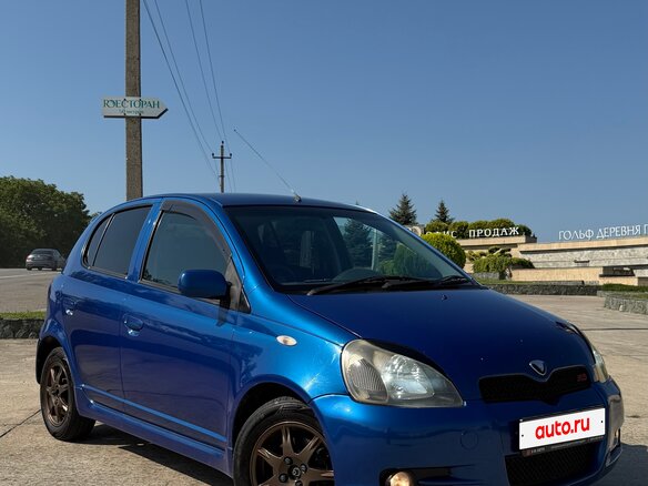 2000 Toyota Vitz I (P10), синий, 500000 рублей