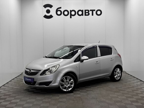 2008 Opel Corsa D, серебристый, 430000 рублей