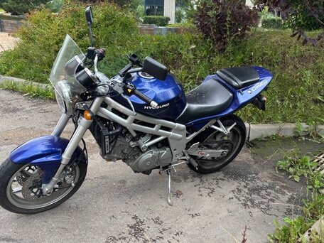 2005 Hyosung Comet GT650, синий, 120000 рублей, вид 2