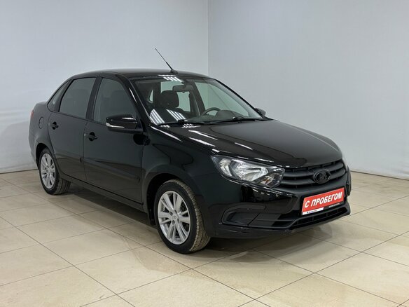 2022 Lada (ВАЗ) Granta I Рестайлинг, чёрный - вид 2