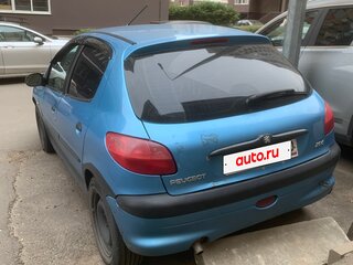 2001 Peugeot 206, голубой, 155000 рублей, вид 3