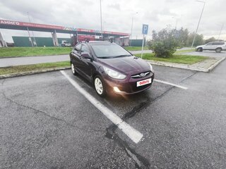 2011 Hyundai Solaris I, фиолетовый, 650000 рублей, вид 3