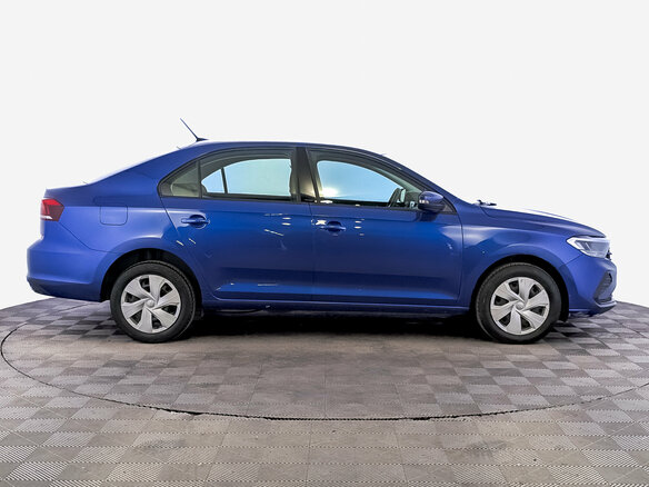 2021 Volkswagen Polo VI, синий - вид 3