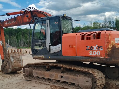 2008 Hitachi ZX200, оранжевый, 1700000 рублей, вид 4