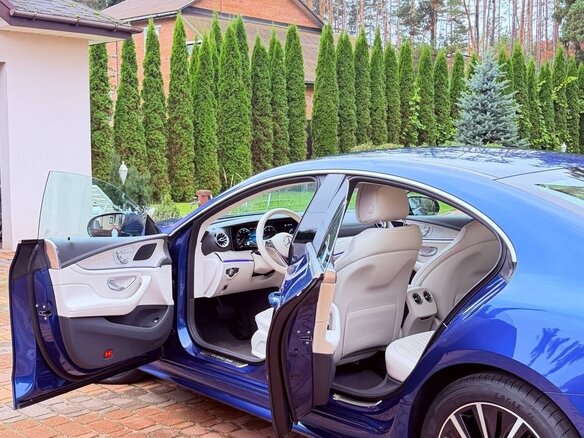 2022 Mercedes-Benz CLS 400 d III (C257) Рестайлинг, синий, 6982043 рублей - вид 25
