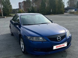 2006 Mazda 6 I (GG) Рестайлинг, синий, 300000 рублей, вид 3