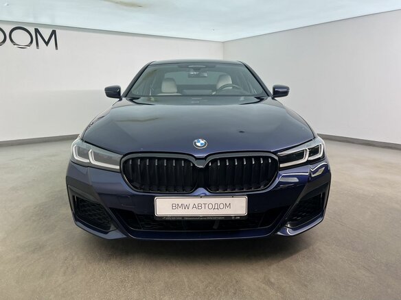 2021 BMW 5 серии 530i xDrive VII (G30/G31/G38) Рестайлинг, синий - вид 3