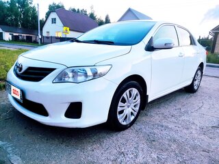 2013 Toyota Corolla X (E140, E150) Рестайлинг, белый, 1220000 рублей, вид 2