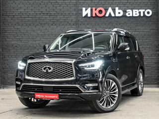 2019 Infiniti QX80 I Рестайлинг 2, чёрный, 5000000 рублей, вид 2