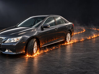 2011 Toyota Camry VII (XV50), серый, 1594874 рублей, вид 1