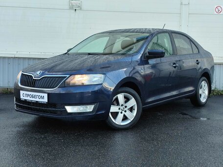 2014 Skoda Rapid I, синий, 830000 рублей, вид 2