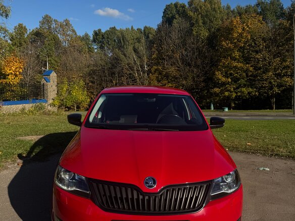 2017 Skoda Rapid I Рестайлинг, красный, 1250000 рублей - вид 2