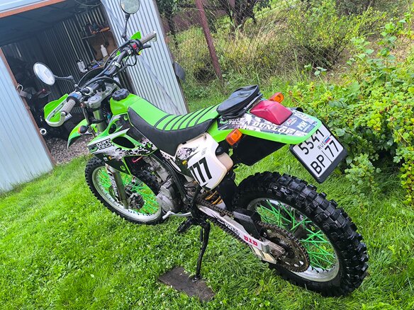 1999 Kawasaki KLX 250, зелёный, 250000 рублей - вид 15