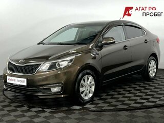 2015 Kia Rio III Рестайлинг, коричневый, 970000 рублей, вид 1