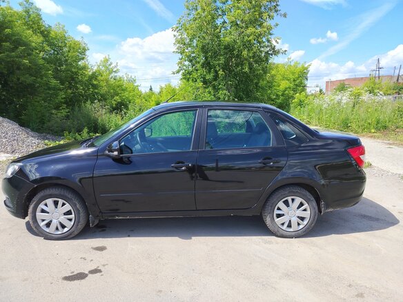 2023 Lada (ВАЗ) Granta I Рестайлинг, чёрный, 580000 рублей - вид 2