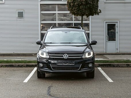 2014 Volkswagen Tiguan I Рестайлинг, чёрный, 1095000 рублей, вид 2