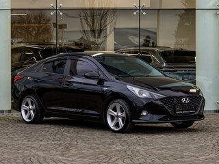 2020 Hyundai Solaris II Рестайлинг, чёрный, 1395000 рублей, вид 3