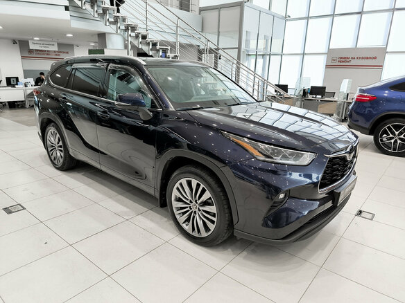 2021 Toyota Highlander IV (XU70), синий, 4750000 рублей - вид 2