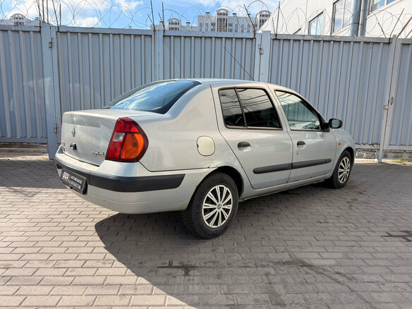 2002 Renault Symbol I, серебристый, 195000 рублей - вид 6