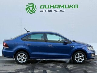 2018 Volkswagen Polo V Рестайлинг, синий, 1295000 рублей, вид 4