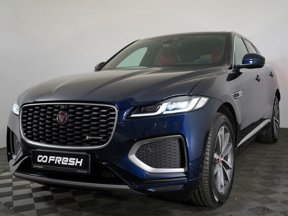 2021 Jaguar F-Pace I Рестайлинг, синий - вид 5