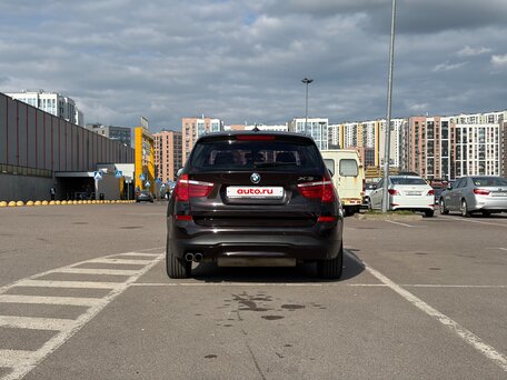 2015 BMW X3 28i xDrive II (F25) Рестайлинг, коричневый, 1900000 рублей, вид 4