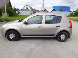 2012 Renault Sandero I, бежевый, 450000 рублей, вид 4