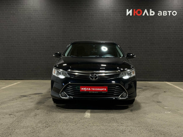 2016 Toyota Camry VII (XV50) Рестайлинг, чёрный - вид 1