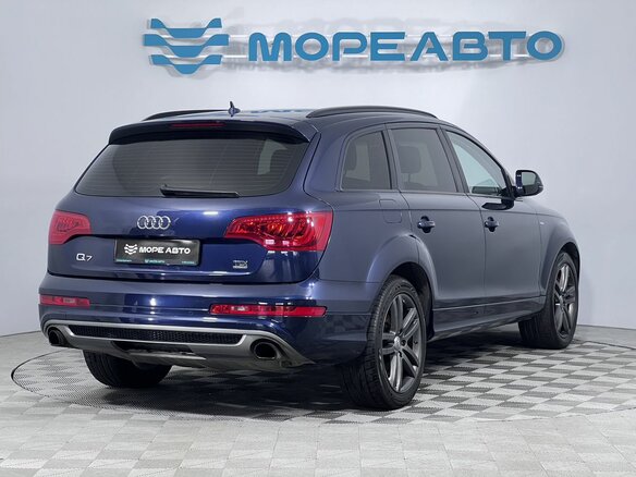 2012 Audi Q7 I (4L) Рестайлинг, синий, 1750000 рублей - вид 4