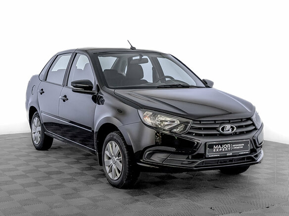 2022 Lada (ВАЗ) Granta I Рестайлинг, чёрный - вид 2