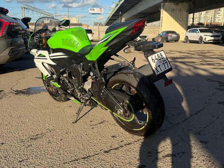 2014 Kawasaki ZX-6 Ninja, зелёный, 700000 рублей, вид 4