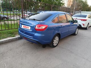 2019 Lada (ВАЗ) Granta I Рестайлинг, синий, 640000 рублей, вид 4