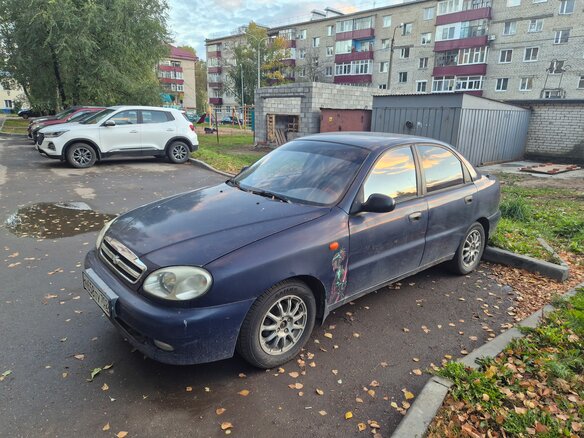 2008 Chevrolet Lanos I, синий, 145000 рублей - вид 3