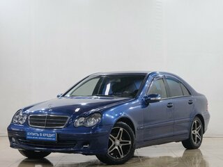2005 Mercedes-Benz C-Класс 180 II (W203) Рестайлинг, синий, 699000 рублей, вид 3
