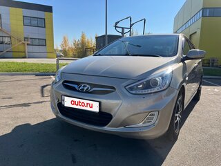 2014 Hyundai Solaris I Рестайлинг, золотистый, 520000 рублей, вид 2