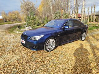 2008 BMW 5 серии 520d V (E60/E61) Рестайлинг, синий, 1470000 рублей, вид 4