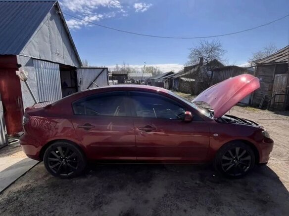 2008 Mazda 3 I (BK) Рестайлинг, красный, 650000 рублей - вид 2