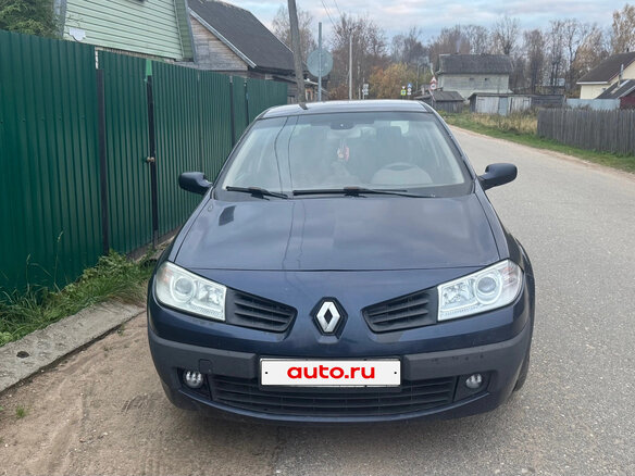 2007 Renault Megane II Рестайлинг, синий, 350000 рублей - вид 2